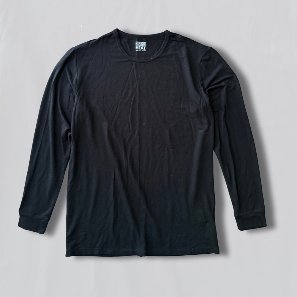 32 Degrees Men's Classic Black Long Sleeve Tee